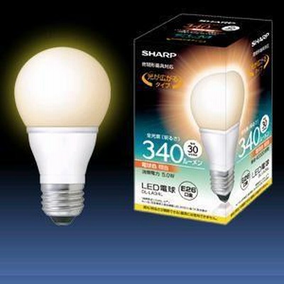シャープ SHARP LED電球 820lm 26口金 刺さる