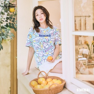 ROCKCOCO x Cinnamoroll 大耳狗喜拿滿滿T