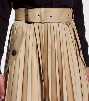 Sacai Cotton-blend gabardine midi skirt