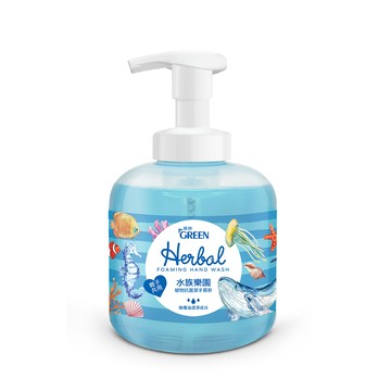 GREEN 植物抗菌潔手慕斯-水族樂園 400ml
