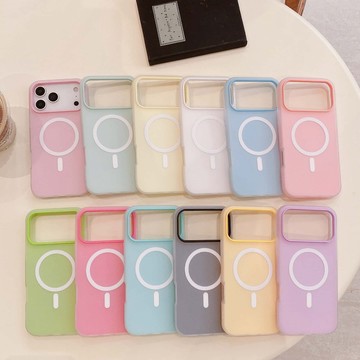 馬卡龍果凍ins風適用蘋果17promax手機殼新款iphone16promax磁吸充電高級感15pro磨砂14全包防摔