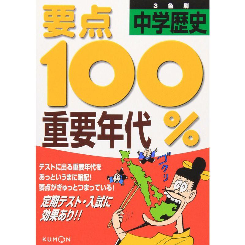 要点100%中学歴史重要年代