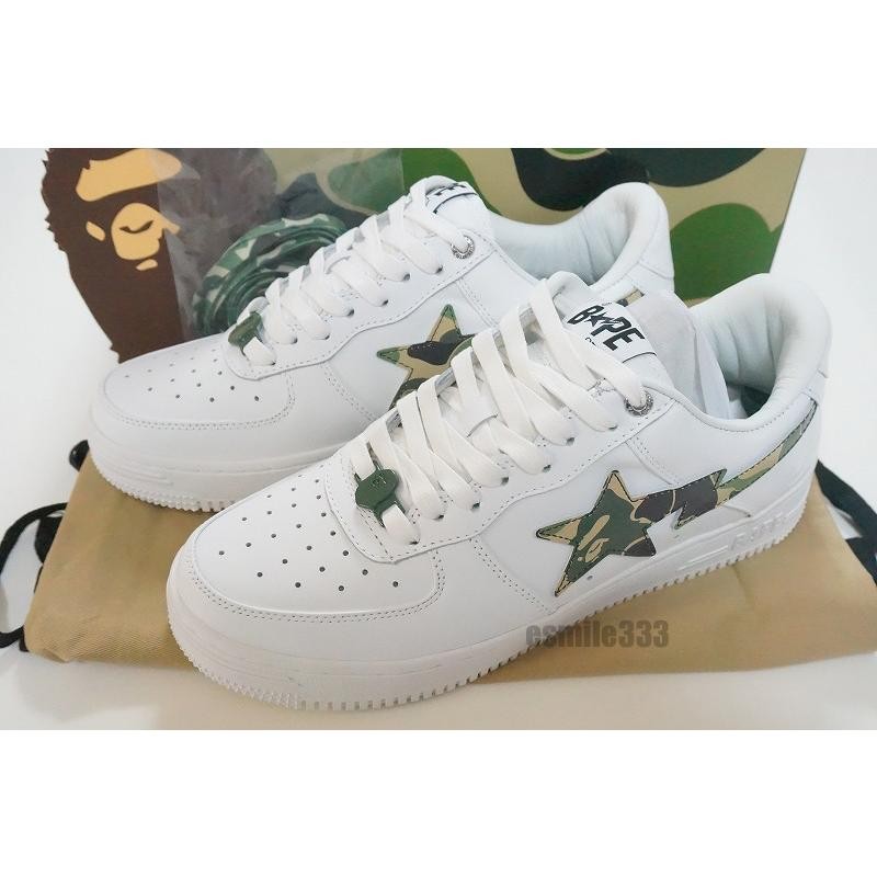 新品 国内品 BAPE BAPESTA ABC CAMO 迷彩GREEN US9/27cm /エイプ ...