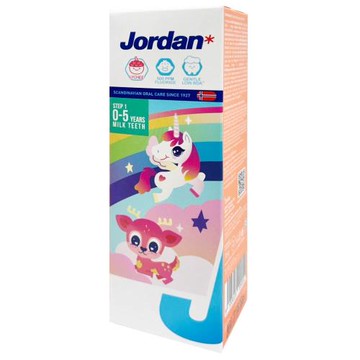 【JORDAN】0~5歲 75g兒童牙膏-荔枝 口味-含氟量500ppm(挪威品牌 無添加 純素成份 天然)