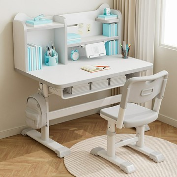 【最低價 公司貨】兒童學習桌小學生寫字作業書桌手搖可升降桌子小孩專用課桌椅套裝