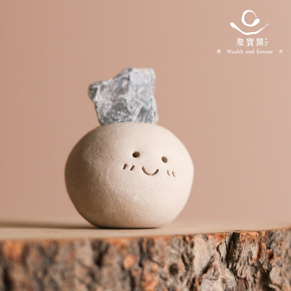 【聚寶閣】天青石療癒礦石迷你擺件｜減輕焦慮｜心緒穩定｜天使能量｜禮物｜送禮｜生日｜生日禮物｜交換禮物