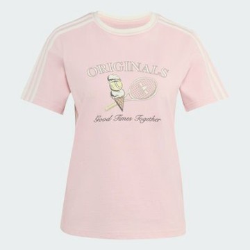 Adidas 愛迪達 Sports Tee Ss W KX6894 女 T恤 運動上衣 休閒短袖 純棉 舒適 粉紅