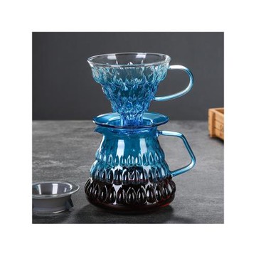【新款推薦】高硼硅玻璃咖啡壺 咖啡具 手沖壺套裝手沖壺吹制咖啡
