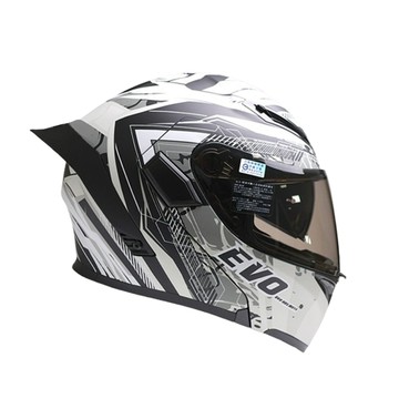 【大鴨尾可樂帽】EVO CA965 海克 黑白 可樂帽 可掀式安全帽