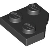 楔形薄板 2x2 黑色 26601