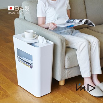 日本岩谷Iwatani 日本製ENOTS側面收納置物活動邊桌13.5L(附輪)-兩色任選