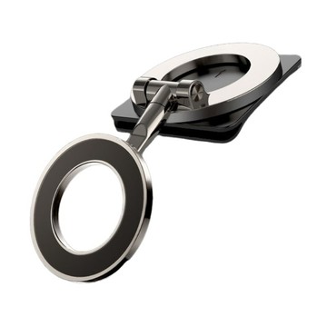 【ibits】BON 車用手機支架 全金屬雙面磁吸 1080°折疊旋轉 MagSafe 弧面中控台 T50