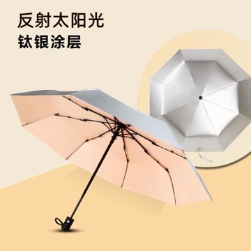 全自動傘鈦銀傘跨境太陽傘防曬遮陽傘晴雨兩用女防紫外廣告傘logo
