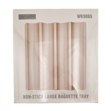 CHEFMADE 學廚 香檳金 不沾 法國麵包模 WK9865 大尺寸  37.5 x 36.3 x 2.6cm  1個