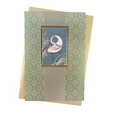 白鶴【Hallmark-Eight Bamboo傳統古風卡片 多用途】