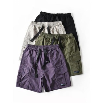 新款運動短褲子男士夏季戶外三防寬松直筒多口袋工裝休閑五分中褲