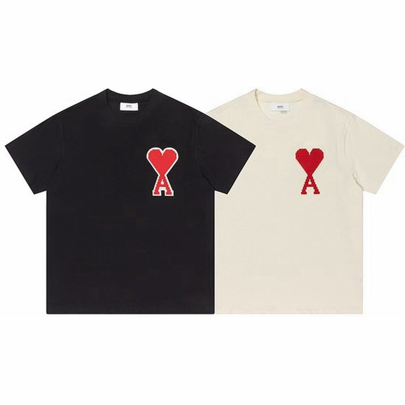 激安セール アミパリス Tシャツ 白×赤 Sサイズ ad-naturam.fr