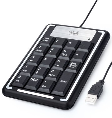 e-books z9薄型19鍵數字鍵盤