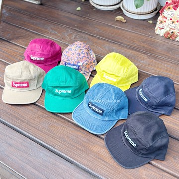SUPREME 五分割老帽 皮革調節 多色 帽子 日本潮牌