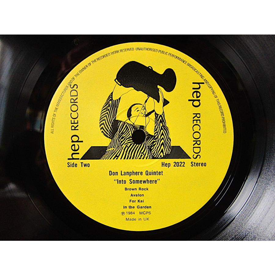 Don Lanphere Quintet Featuring Jon Pugh●INTO SOMEWHERE Hep Records hep 2022●220111t1-rcd-12-jzレコード英盤UKジャズ