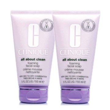CLINIQUE倩碧 三步驟洗面膠200ml / 三步驟洗面慕斯150ml - 雙瓶組任選 (正統公司貨)
