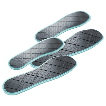 Well Life 悅生活 石墨烯救命矽膠獨立筒減震鞋墊 2雙 Set  促進血液循環 雙倍避震 按摩動力 L/XL  L x 1 + XL x 1  藍色/黑  1組