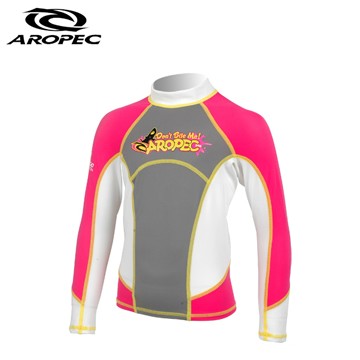 AROPEC Skipjack 飛魚兒童長袖防曬衣 深桃紅