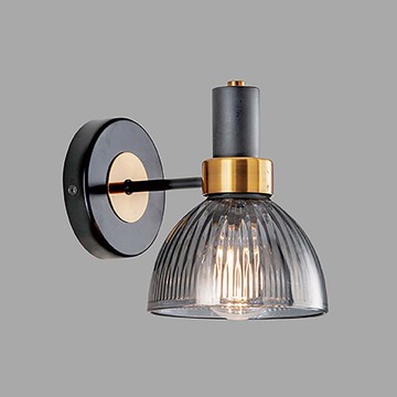 電鍍煙灰色玻璃壁燈 B122-62-K4407