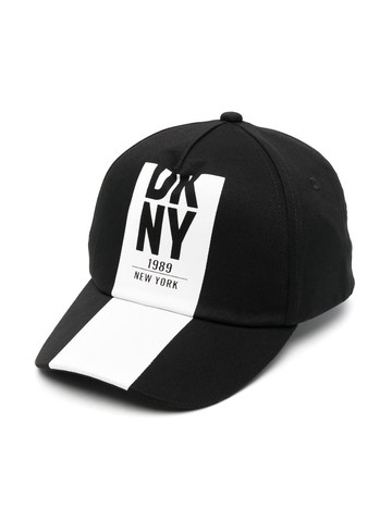 Dkny Kids - logo-print cotton cap - kids - Cotton - 56 cm - Black