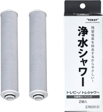 【日本代購】TORAY 東麗 花灑 蓮蓬頭 專用濾芯2個 RSC51-2