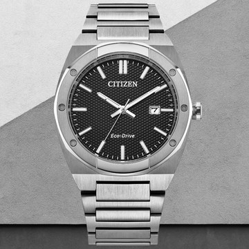 CITIZEN星辰 GENTS系列 八角錶殼 光動能時尚腕錶 40mm/BM7660-54E