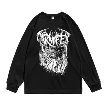 歐美金屬搖滾死核團Carnifex劊子手樂隊印花個性T恤寬松純棉男女
