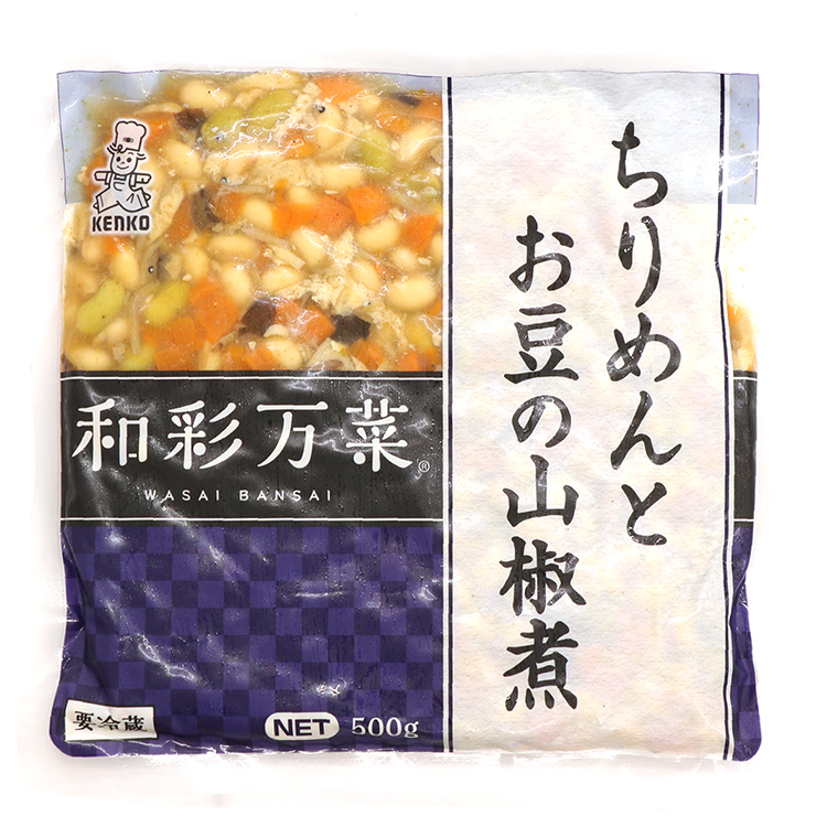 和彩万菜 ちりめんとお豆の山椒煮 500G (ケンコーマヨネーズ 調理冷蔵品)