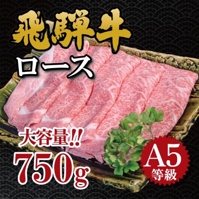 飛騨牛　A5等級　大容量　「肉のキング」特選飛騨牛すきやき用(ロース750g)