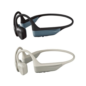 【鐵三角】ATH-CC500BT2 藍芽無線軟骨傳導耳機 (黑色/米色)