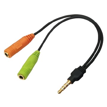 Songwin 尚之宇 電腦專用耳機麥克風轉手機用 3.5mm  15cm  1條  混合色