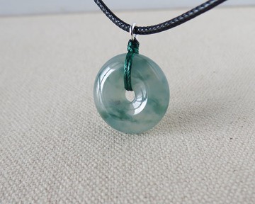 【金剛結】本命年【平安如意】冰飄花翡翠韓國蠟線項鍊SIH-11招財