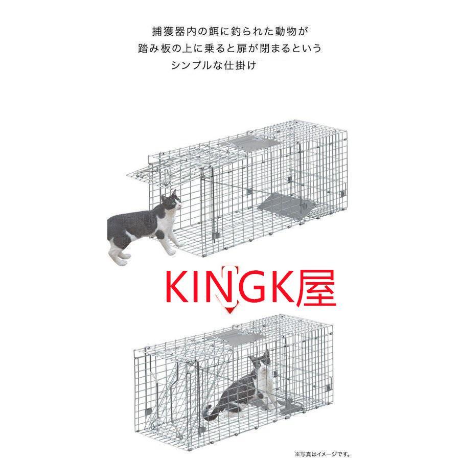 捕獲器 猫 アニマルトラップ トラップ Lサイズ 駆除 捕獲 踏板式 捕獲機 動物 罠 保護 庭 農業 アニマルキャッチャー LB-201