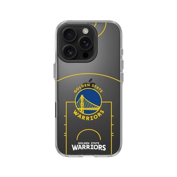 iPhone 16 Pro Clear Case（相機按鈕） 透明 - NBA - 球場系列-金州勇士 Golden State Warriors - Court