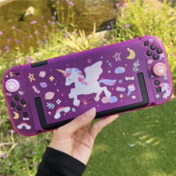 星之森獨角獸switch2適用保護殼可愛少女透紫任天堂NS2防摔套