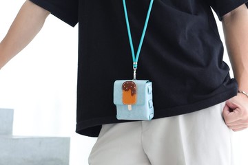 【切線派】TANGENT LINEAR 装可爱雪糕迷你小挎包口红包耳机包