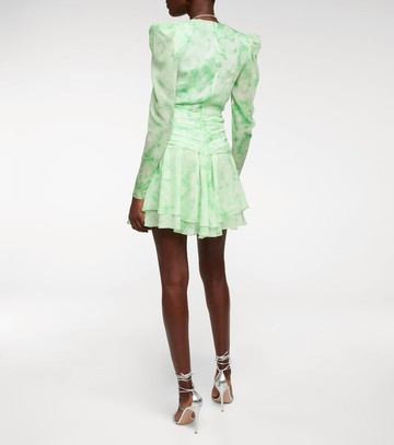 Alessandra Rich Belted silk minidress