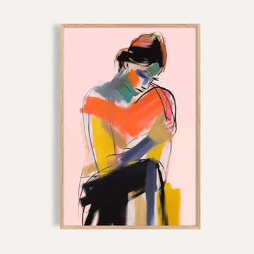 色彩沉思 Chromatic Contemplation / 抽象人物藝術掛畫 海報