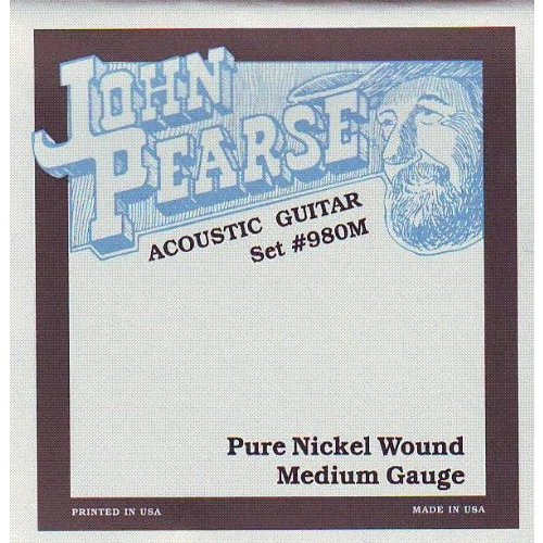 John Pearse 980M Acoustic Strings Pure Nickel 13-57 980M, Medium