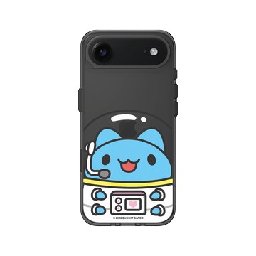 iPhone Air Clear (相機按鈕) 酷墨灰 - 貓貓蟲咖波 Bugcat Capoo - 太空咖波呼叫地球總部