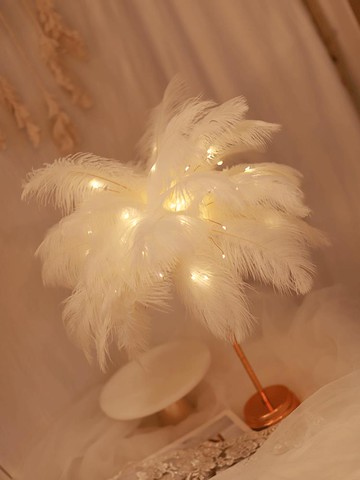 ins網紅燈飾星星少女心彩燈兒童房間臥室布置改造裝飾網紅羽毛燈