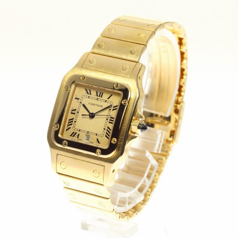 CARTIER】カルティエ サントスガルベLM K18YG W20009C5 クォーツ