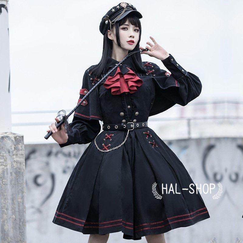 Lolita系 ロリータ 軍服 ワンピース ゴスロリ セーラー服 ロリ 制服