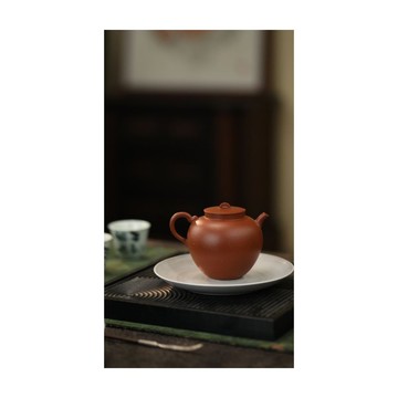 原礦朱泥 秀玉 非遺紫砂壺 現代極簡茶具茶器 200cc