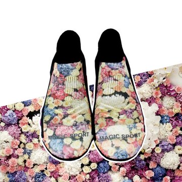 美肌刻Magicsport-【抗菌除臭船型襪】#019【19Y23W01】除臭襪 船型襪 隱形襪 短襪 踝襪 氣墊襪 厚底襪 圖案襪 機能短襪 台灣製